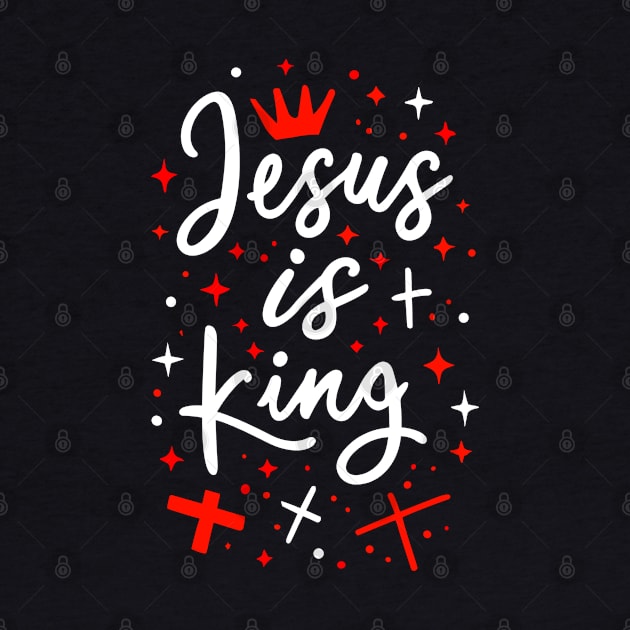 Christian Quote of Jesus is King by Art-Jiyuu